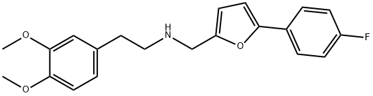 2-(3,4-dimethoxyphenyl)-N-{[5-(4-fluorophenyl)-2-furyl]methyl}ethanamine Structure