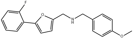 N-{[5-(2-fluorophenyl)-2-furyl]methyl}-N-(4-methoxybenzyl)amine Structure