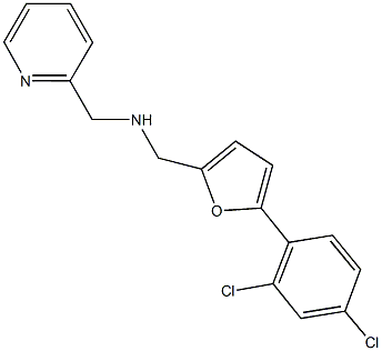 N-{[5-(2,4-dichlorophenyl)-2-furyl]methyl}-N-(2-pyridinylmethyl)amine Struktur