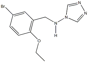 N-(5-bromo-2-ethoxybenzyl)-N-(4H-1,2,4-triazol-4-yl)amine 化学構造式