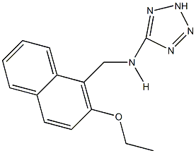 N-[(2-ethoxy-1-naphthyl)methyl]-N-(2H-tetraazol-5-yl)amine Struktur