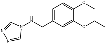 N-(3-ethoxy-4-methoxybenzyl)-N-(4H-1,2,4-triazol-4-yl)amine 结构式