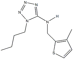 N-(1-butyl-1H-tetraazol-5-yl)-N-[(3-methyl-2-thienyl)methyl]amine Struktur