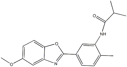 N-[5-(5-methoxy-1,3-benzoxazol-2-yl)-2-methylphenyl]-2-methylpropanamide,892671-25-9,结构式