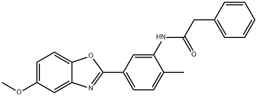 N-[5-(5-methoxy-1,3-benzoxazol-2-yl)-2-methylphenyl]-2-phenylacetamide Structure