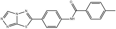 892671-59-9 4-methyl-N-(4-[1,2,4]triazolo[3,4-b][1,3,4]thiadiazol-6-ylphenyl)benzamide