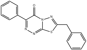 7-benzyl-3-phenyl-4H-[1,3,4]thiadiazolo[2,3-c][1,2,4]triazin-4-one Structure