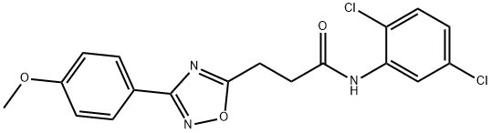 N-(2,5-dichlorophenyl)-3-[3-(4-methoxyphenyl)-1,2,4-oxadiazol-5-yl]propanamide Struktur
