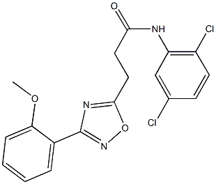 N-(2,5-dichlorophenyl)-3-[3-(2-methoxyphenyl)-1,2,4-oxadiazol-5-yl]propanamide,892677-93-9,结构式