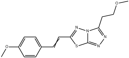 892678-07-8 3-(2-methoxyethyl)-6-[(E)-2-(4-methoxyphenyl)ethenyl][1,2,4]triazolo[3,4-b][1,3,4]thiadiazole