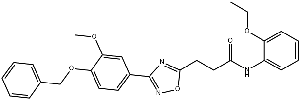 892678-13-6 3-{3-[4-(benzyloxy)-3-methoxyphenyl]-1,2,4-oxadiazol-5-yl}-N-(2-ethoxyphenyl)propanamide