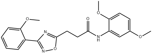 N-(2,5-dimethoxyphenyl)-3-[3-(2-methoxyphenyl)-1,2,4-oxadiazol-5-yl]propanamide Structure