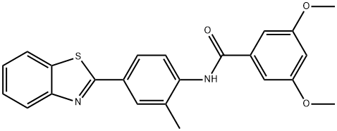 N-[4-(1,3-benzothiazol-2-yl)-2-methylphenyl]-3,5-dimethoxybenzamide Structure