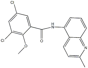 3,5-dichloro-2-methoxy-N-(2-methyl-5-quinolinyl)benzamide Structure
