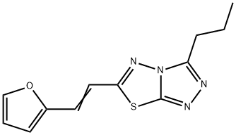 6-[(E)-2-(2-furyl)ethenyl]-3-propyl[1,2,4]triazolo[3,4-b][1,3,4]thiadiazole 结构式