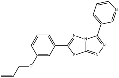 allyl 3-[3-(3-pyridinyl)[1,2,4]triazolo[3,4-b][1,3,4]thiadiazol-6-yl]phenyl ether Structure