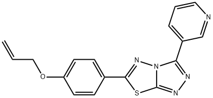 allyl 4-[3-(3-pyridinyl)[1,2,4]triazolo[3,4-b][1,3,4]thiadiazol-6-yl]phenyl ether,892687-50-2,结构式