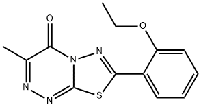 7-(2-ethoxyphenyl)-3-methyl-4H-[1,3,4]thiadiazolo[2,3-c][1,2,4]triazin-4-one 结构式