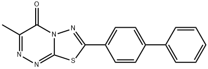 7-[1,1'-biphenyl]-4-yl-3-methyl-4H-[1,3,4]thiadiazolo[2,3-c][1,2,4]triazin-4-one,892689-36-0,结构式