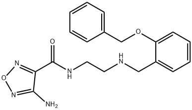 4-amino-N-(2-{[2-(benzyloxy)benzyl]amino}ethyl)-1,2,5-oxadiazole-3-carboxamide Structure