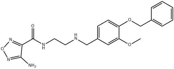 4-amino-N-(2-{[4-(benzyloxy)-3-methoxybenzyl]amino}ethyl)-1,2,5-oxadiazole-3-carboxamide Structure