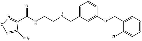 4-amino-N-[2-({3-[(2-chlorobenzyl)oxy]benzyl}amino)ethyl]-1,2,5-oxadiazole-3-carboxamide|