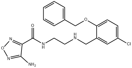 4-amino-N-(2-{[2-(benzyloxy)-5-chlorobenzyl]amino}ethyl)-1,2,5-oxadiazole-3-carboxamide,893606-36-5,结构式