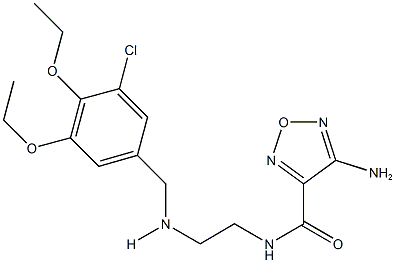 4-amino-N-{2-[(3-chloro-4,5-diethoxybenzyl)amino]ethyl}-1,2,5-oxadiazole-3-carboxamide|