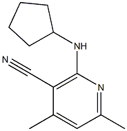 2-(cyclopentylamino)-4,6-dimethylnicotinonitrile|