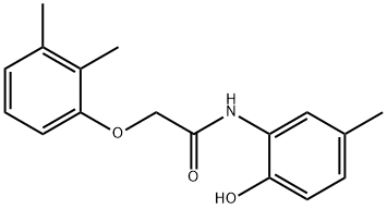 2-(2,3-dimethylphenoxy)-N-(2-hydroxy-5-methylphenyl)acetamide 结构式
