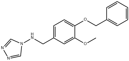 N-[4-(benzyloxy)-3-methoxybenzyl]-N-(4H-1,2,4-triazol-4-yl)amine Structure