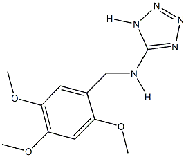 N-(1H-tetraazol-5-yl)-N-(2,4,5-trimethoxybenzyl)amine 化学構造式