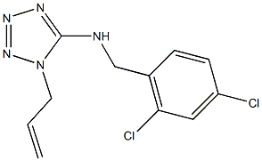 N-(1-allyl-1H-tetraazol-5-yl)-N-(2,4-dichlorobenzyl)amine 化学構造式