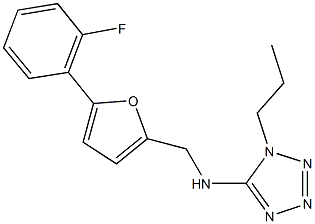 N-{[5-(2-fluorophenyl)-2-furyl]methyl}-N-(1-propyl-1H-tetraazol-5-yl)amine|