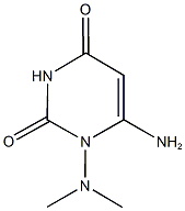 6-amino-1-(dimethylamino)pyrimidine-2,4(1H,3H)-dione,89488-99-3,结构式