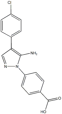 4-[5-amino-4-(4-chlorophenyl)-1H-pyrazol-1-yl]benzoic acid|