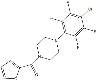 895072-75-0 1-(4-chloro-2,3,5,6-tetrafluorophenyl)-4-(2-furoyl)piperazine
