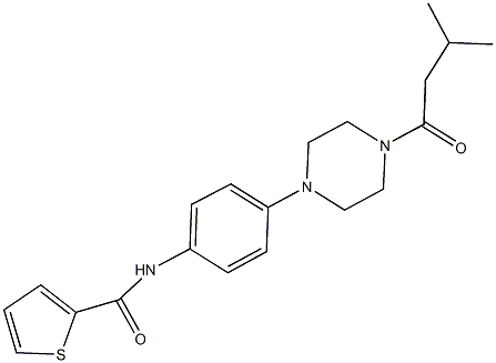 N-{4-[4-(3-methylbutanoyl)-1-piperazinyl]phenyl}-2-thiophenecarboxamide,895082-57-2,结构式