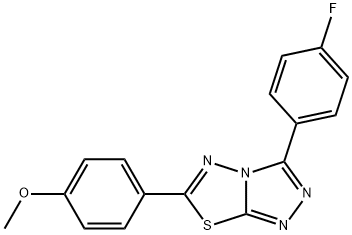4-[3-(4-fluorophenyl)[1,2,4]triazolo[3,4-b][1,3,4]thiadiazol-6-yl]phenyl methyl ether,895330-28-6,结构式