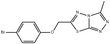 6-[(4-bromophenoxy)methyl]-3-methyl[1,2,4]triazolo[3,4-b][1,3,4]thiadiazole Structure