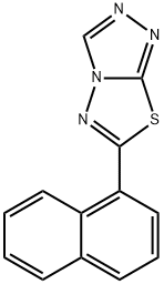 6-(1-naphthyl)[1,2,4]triazolo[3,4-b][1,3,4]thiadiazole Struktur