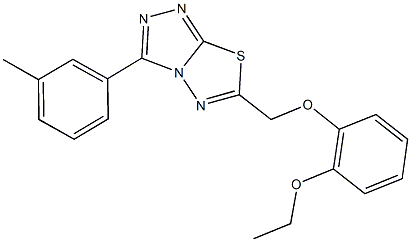 6-[(2-ethoxyphenoxy)methyl]-3-(3-methylphenyl)[1,2,4]triazolo[3,4-b][1,3,4]thiadiazole|