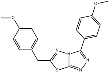 6-(4-methoxybenzyl)-3-(4-methoxyphenyl)[1,2,4]triazolo[3,4-b][1,3,4]thiadiazole Structure