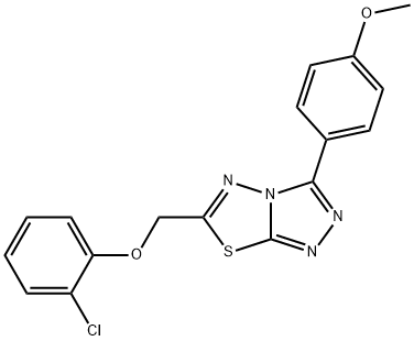 6-[(2-chlorophenoxy)methyl]-3-(4-methoxyphenyl)[1,2,4]triazolo[3,4-b][1,3,4]thiadiazole Structure