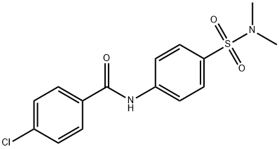 4-chloro-N-{4-[(dimethylamino)sulfonyl]phenyl}benzamide,89565-18-4,结构式