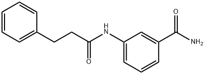 3-[(3-phenylpropanoyl)amino]benzamide Struktur