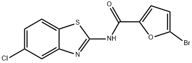 895821-60-0 5-bromo-N-(5-chloro-1,3-benzothiazol-2-yl)-2-furamide