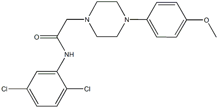 N-(2,5-dichlorophenyl)-2-[4-(4-methoxyphenyl)-1-piperazinyl]acetamide,896237-72-2,结构式