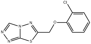 6-[(2-chlorophenoxy)methyl][1,2,4]triazolo[3,4-b][1,3,4]thiadiazole Struktur