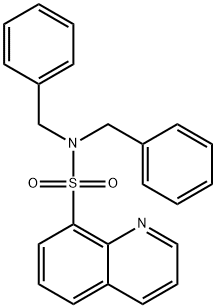 N,N-dibenzyl-8-quinolinesulfonamide Structure